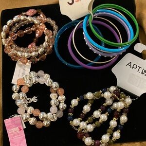 11 piece a lot of ladies new assorted beautiful bracelets